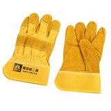 Maxbell 1 Pair Welding Cowhide Leather Welder Protective Work Gloves One Size Home