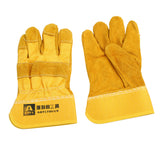 Maxbell 1 Pair Welding Cowhide Leather Welder Protective Work Gloves One Size Home