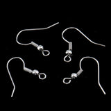 Maxbell 100 Pieces Coil Ear Wire Hooks DIY Earrings Hooks For Women Jewelry Findings