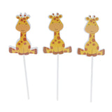 Maxbell 24x Cute Animal Giraffe Cake Cupcake Topper Picks Kids Birthday Party Décor