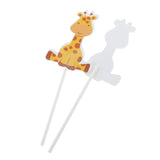 Maxbell 24x Cute Animal Giraffe Cake Cupcake Topper Picks Kids Birthday Party Décor