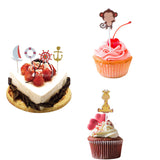 Maxbell 24x Cute Animal Giraffe Cake Cupcake Topper Picks Kids Birthday Party Décor