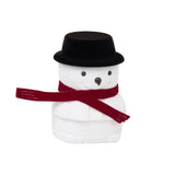 Maxbell Xmas Snowman Santa Ring Earring Display Storage Gift Packing Box Black