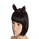 Maxbell Women Girl Black Devil Bat Ear Halloween Costume Party Hair Headband Band