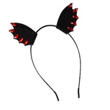 Maxbell Women Girl Black Devil Bat Ear Halloween Costume Party Hair Headband Band