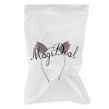 Maxbell Women Girl Black Devil Bat Ear Halloween Costume Party Hair Headband Band