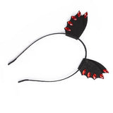 Maxbell Women Girl Black Devil Bat Ear Halloween Costume Party Hair Headband Band
