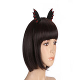 Maxbell Women Girl Black Devil Bat Ear Halloween Costume Party Hair Headband Band