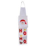 Maxbell Santa Claus Fabric Toilet Reel Roll Paper Cover Hanging Holder Xmas Home Bathroom Decoration White