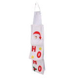 Maxbell Santa Claus Fabric Toilet Reel Roll Paper Cover Hanging Holder Xmas Home Bathroom Decoration White