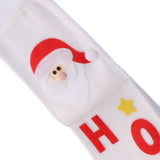 Maxbell Santa Claus Fabric Toilet Reel Roll Paper Cover Hanging Holder Xmas Home Bathroom Decoration White