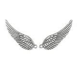 Maxbell 20 Pieces Tibetan Silver Angel Wing Charm Pendant Jewelry Making Accessories