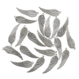 Maxbell 20 Pieces Tibetan Silver Angel Wing Charm Pendant Jewelry Making Accessories