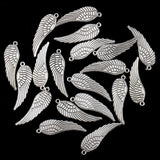 Maxbell 20 Pieces Tibetan Silver Angel Wing Charm Pendant Jewelry Making Accessories