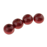 Maxbell 50pcs Round Wood Loose Beads Wooden Beads DIY Jewelry Finding Making 8mm