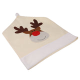 Maxbell Christmas Chair Cover Xmas Home Party Dinner Banquet Deer Seat Back Covers Table Decoration