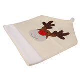 Maxbell Christmas Chair Cover Xmas Home Party Dinner Banquet Deer Seat Back Covers Table Decoration