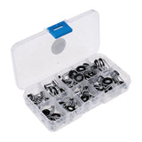 Maxbell 45pcs Fishing Rod Guides Tip Rings Set Rod Repair Kit DIY Eye Ring with Box, 9-Sizes