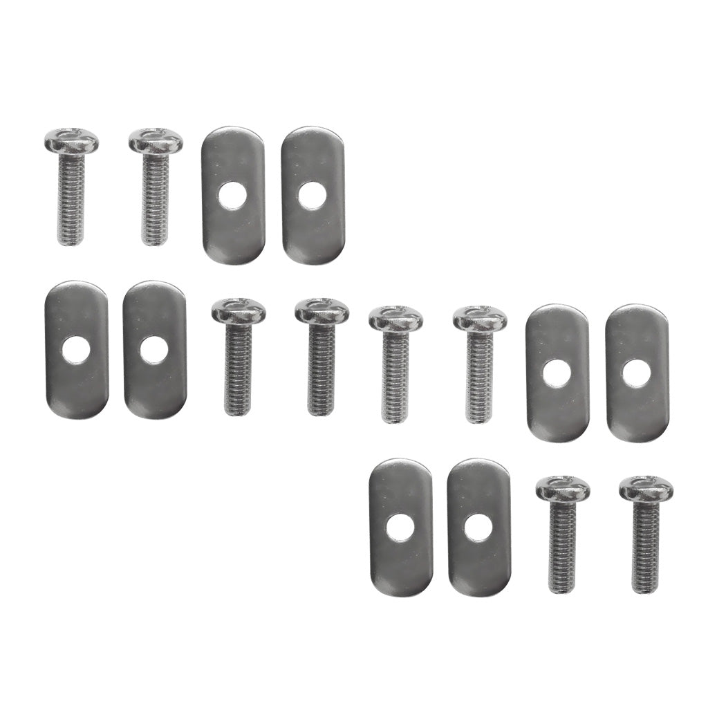 Maxbell 8 Sets Durable Stainless Steel Screws & Nuts Hardware Replacement Kit Accessories for Kayak Track/ Rail