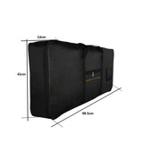 Maxbell Fashionable 61 Keys Electronic Piano Gig Bag Storage Case for Stage Practice Parts