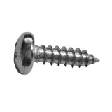 Maxbell 40PCS M5 Round Pan Flat Head Self-Tapping Screws Stainless Steel Wood Screws Kit 16mm Long