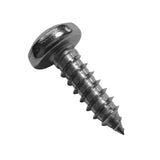 Maxbell 40PCS M5 Round Pan Flat Head Self-Tapping Screws Stainless Steel Wood Screws Kit 16mm Long