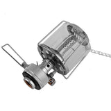 Maxbell Portable Compact Metal Small Hanging Gas Lamp Festival Tent Lantern 2.36 x 2.36 x 4.33inch Silver