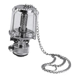 Maxbell Portable Compact Metal Small Hanging Gas Lamp Festival Tent Lantern 2.36 x 2.36 x 4.33inch Silver