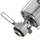 Maxbell Portable Compact Metal Small Hanging Gas Lamp Festival Tent Lantern 2.36 x 2.36 x 4.33inch Silver