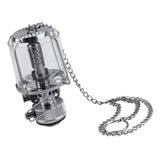 Maxbell Portable Compact Metal Small Hanging Gas Lamp Festival Tent Lantern 2.36 x 2.36 x 4.33inch Silver