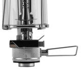 Maxbell Portable Compact Metal Small Hanging Gas Lamp Festival Tent Lantern 2.36 x 2.36 x 4.33inch Silver