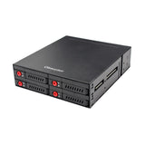 Maxbell 4x2.5"SATA SSD To 5.25 Drive Bay Hot Swap Mobile Rack HDD Docking Station