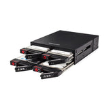 Maxbell 4x2.5"SATA SSD To 5.25 Drive Bay Hot Swap Mobile Rack HDD Docking Station