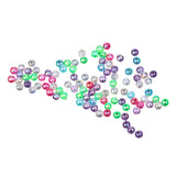 Maxbell 100 Pieces Fishing Line Beads Multi-color Fishing Beads Lure Highest Quality