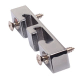 Maxbell 1Pcs Metal Guitar Roller String Retainer Tree for 3 String Bass Box Guitar Accessories Chrome