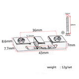 Maxbell 1Pcs Metal Guitar Roller String Retainer Tree for 3 String Bass Box Guitar Accessories Chrome