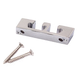 Maxbell 1Pcs Metal Guitar Roller String Retainer Tree for 3 String Bass Box Guitar Accessories Chrome