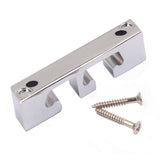 Maxbell 1Pcs Metal Guitar Roller String Retainer Tree for 3 String Bass Box Guitar Accessories Chrome