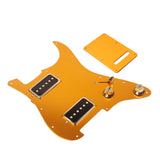 Maxbell 1 Set Gold Electric Guitar Pick Guard HH08 with Single Coil Alnico V Pickup P09 for ST Guitar