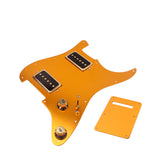 Maxbell 1 Set Gold Electric Guitar Pick Guard HH08 with Single Coil Alnico V Pickup P09 for ST Guitar