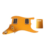 Maxbell 1 Set Gold Electric Guitar Pick Guard HH08 with Single Coil Alnico V Pickup P09 for ST Guitar