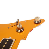 Maxbell 1 Set Gold Electric Guitar Pick Guard HH08 with Single Coil Alnico V Pickup P09 for ST Guitar