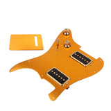 Maxbell 1 Set Gold Electric Guitar Pick Guard HH08 with Single Coil Alnico V Pickup P09 for ST Guitar