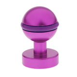 Maxbell Aluminum Alloy Diving Light Ball Head 360 Degree Rotation 1/4 inch Screw Mount Purple