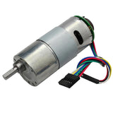 Maxbell 37GB545 15RPM DC Gearbox Motor 24V Small Electric Gear Motor High Torque Metal Reduction Gearbox Motor with Encoder