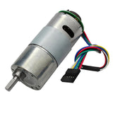 Maxbell 37GB545 15RPM DC Gearbox Motor 24V Small Electric Gear Motor High Torque Metal Reduction Gearbox Motor with Encoder