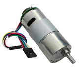 Maxbell 37GB545 15RPM DC Gearbox Motor 24V Small Electric Gear Motor High Torque Metal Reduction Gearbox Motor with Encoder