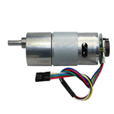 Maxbell 37GB545 15RPM DC Gearbox Motor 24V Small Electric Gear Motor High Torque Metal Reduction Gearbox Motor with Encoder