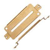 Maxbell 2 Pieces Brass Humbucker Double Coil Pickup Base Plate for Electric Guitar Replacement Parts