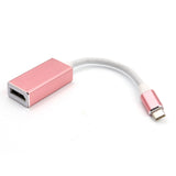 Maxbell USB-C 3.1 Male to Displayport Female High Speed Ultra HD UHD 4K 1080P Video Audio AV Adaptor Converter Cable Wire Cord Plug Rose Gold